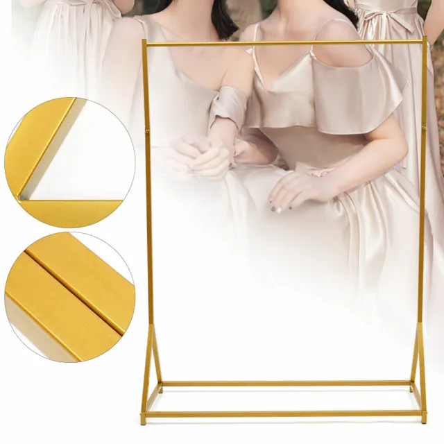Indumento 160 cm rack abito da sposa display stand cappotto appendiabiti scaffale oro