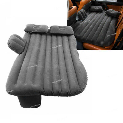 Black Car Travel Camping Air Bed Inflatable Mattress Back Seat Cushion Pillow