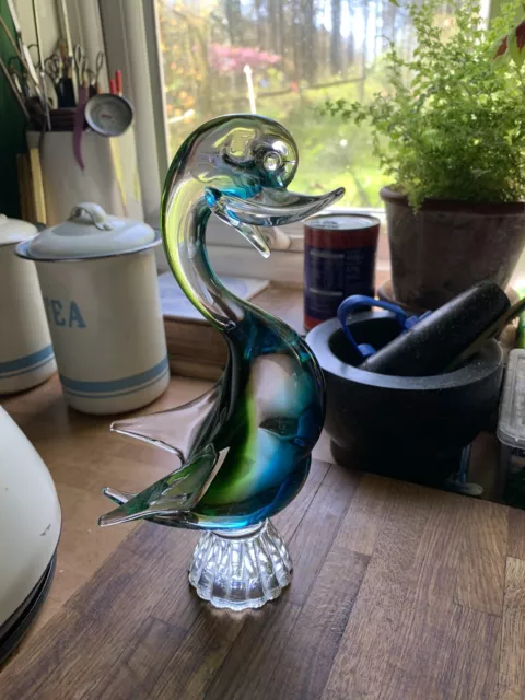 Vintage Glass Duck Murano