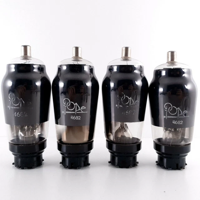 4 X 4682 PAPSTRÖHRE. 50er Jahre PHILIPS PROD. NOS/NIB. AJ ENA EUR 109 ...