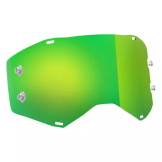 248776284 green chrome afc Scott Goggle Lunette MX Prospect Works Vitre Disque