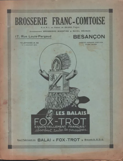 catalogue sur les brosses , balai , brosserie Franc Comtoise ( ref 82 )