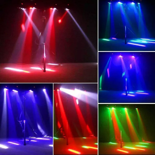 Luce palcoscenico 80 W Moving Head 8 LED RGBW DMX luce palco per DJ Bar Party Club DHL 2