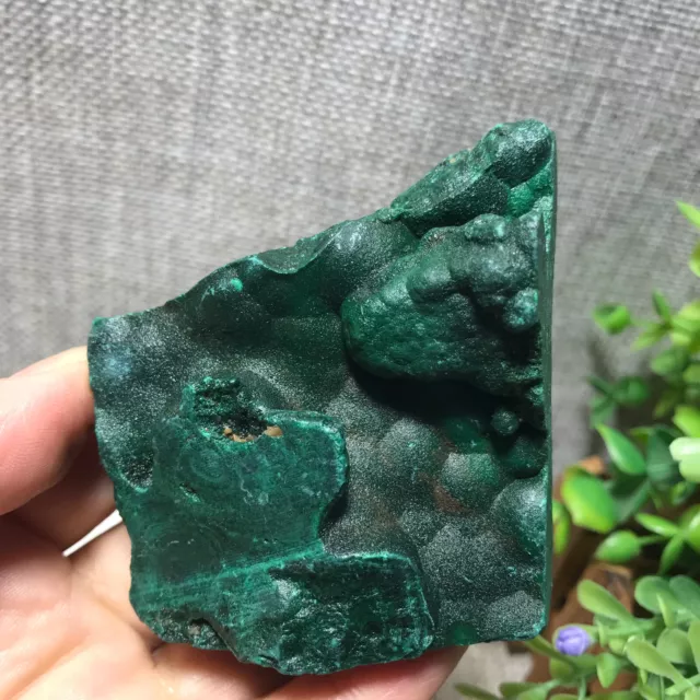 183g Natural Rough and unprocessed Malachite Mineral freeform specimen  12 3