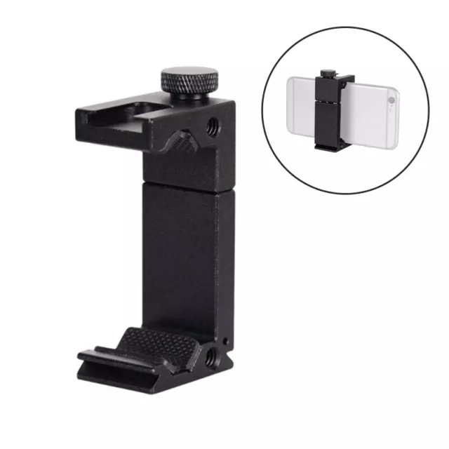 Aluminum Phone Tripod Mount Cold Shoe Mount Support Vertical and-EL