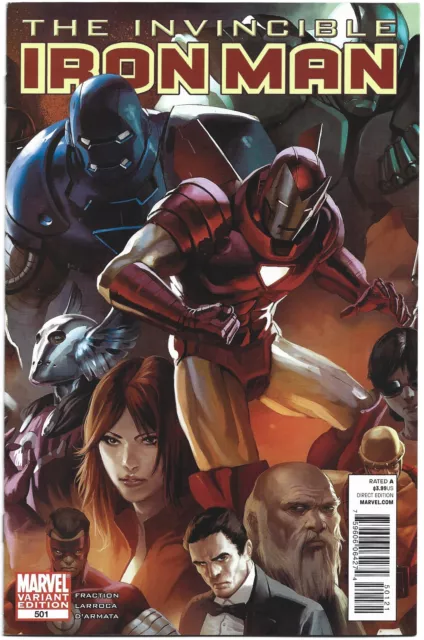 Invincible Iron Man #501 1:30 Djurdjevic Variant Fraction Marvel 2008 VF/NM