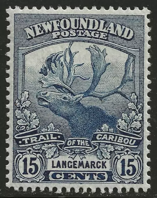 NEWFOUNDLAND #124 MH - 15c CARIBOU issue - VF/XF