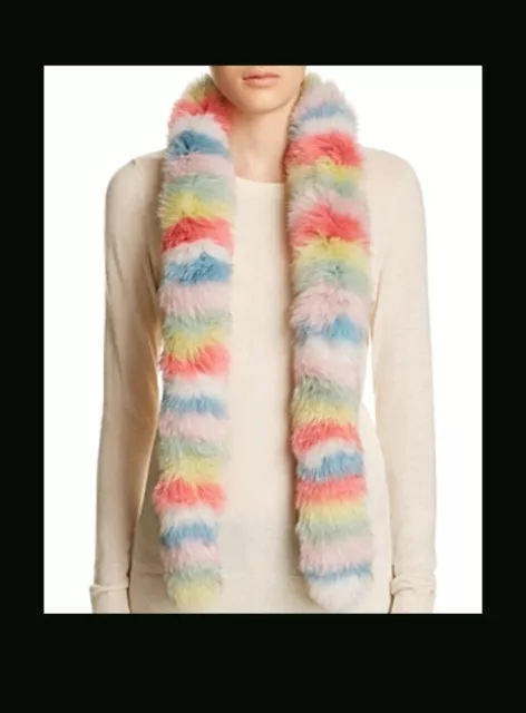Jocelyn Multi Stripe Fox Fur Scarf - 100% Bloomingdale's Exclusive MSRP $225