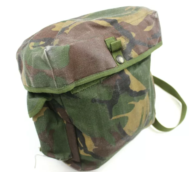 GENUINE BRITISH ARMY S10 RESPIRATOR GAS MASK BAG in DPM WOODLAND CAMO