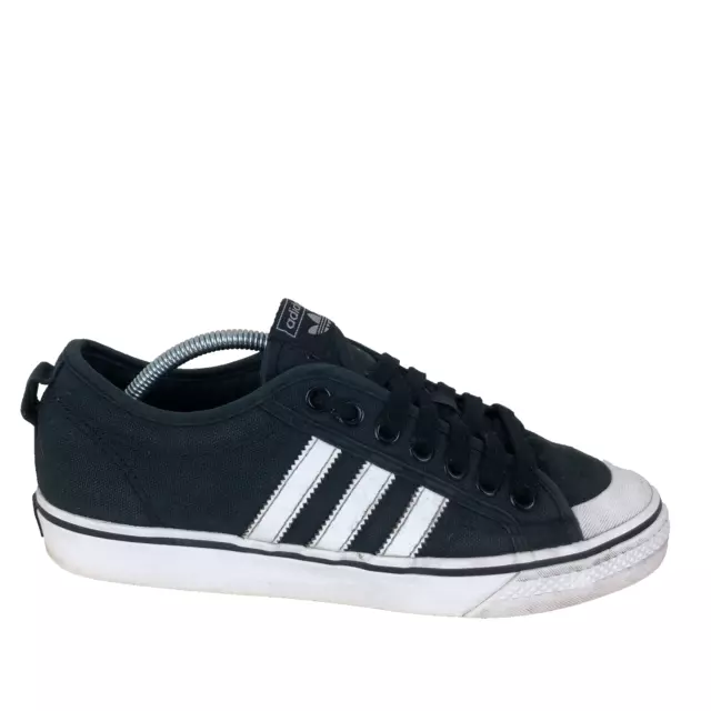 Adidas Nizza Black Fabric Active Sports Sneakers Trainer Men UK 9 Eur 43