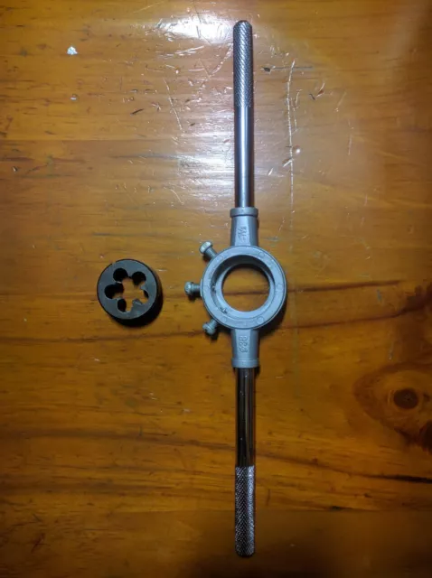 UNF 1/2" X 20, RH. OD 1"  Die Button + Die wrench. NEW