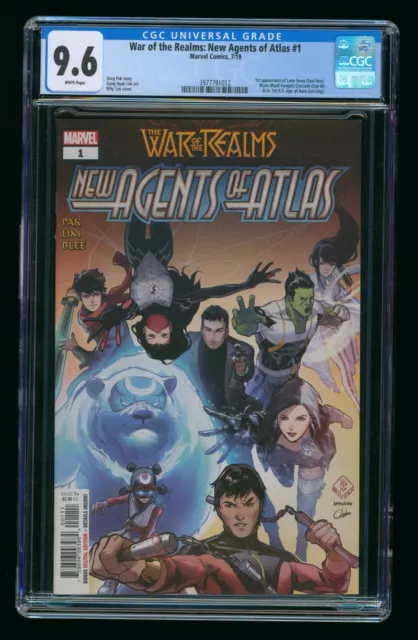 WAR OF THE REALMS NEW AGENTS OF ATLAS #1 (2019) CGC 9.6 1st PRINT