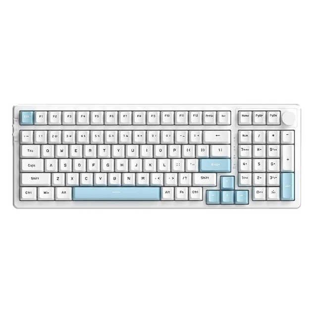 99 KEYS HOT Swappable Keyboard PBT Keycaps Ajazz AK992 for Laptop (Red