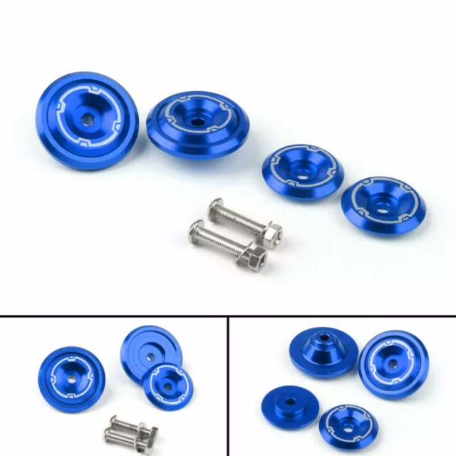 CNC Frame Hole Cover Page Hole Cap Cover Plug Bolt Kit Pour Kawasaki Z900 Blue A