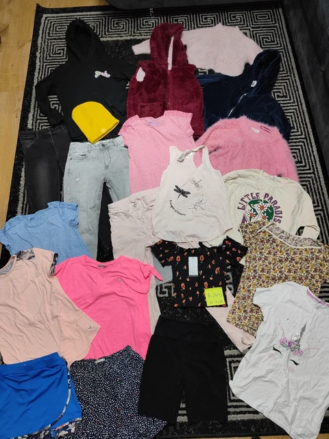 #243- Enorme pacchetto di vestiti per ragazze 10-11 anni GEORGE NEXT NUOVO LOOK NOCE MOSCATA PRIMA