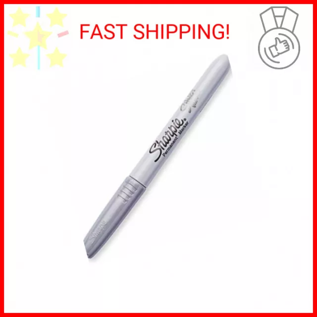 Sanford Sharpie Metallic Permanent Marker, Fine, Metallic Silver Ink