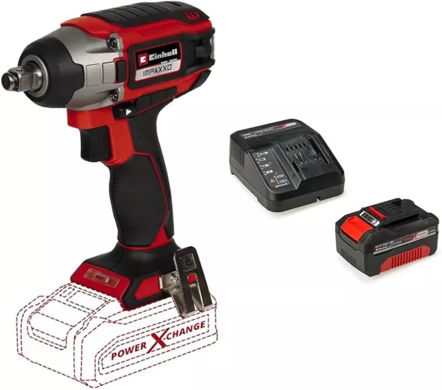 Einhell Akku-Schlagschrauber IMPAXXO 18/230 Kit Power X-Change (Li-Ion,18 V,230