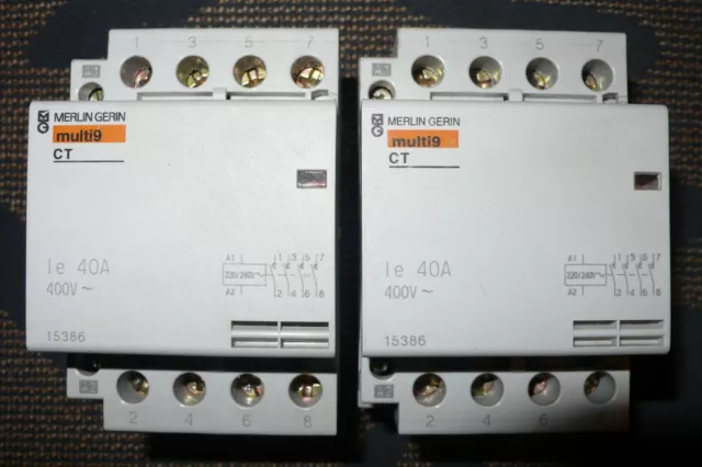 CONTACTEUR TETRA 40Ampère 4contact NO SCHNEIDER ELECTRIC MERLIN GERIN 40A 220Vac