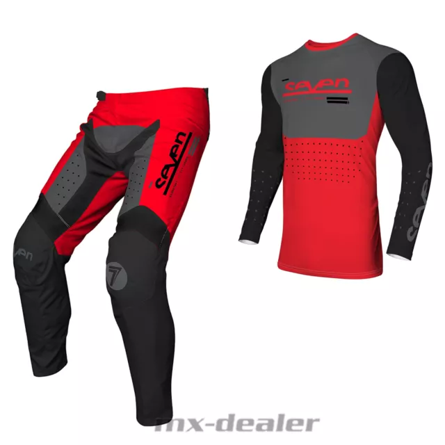 Seven MX Vox Aperture Rot 2024 Motocross Enduro Combo Cross Hose Jersey