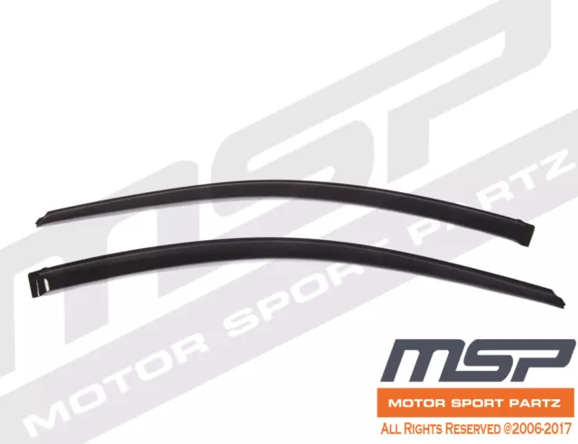 Out Channel Visors Wind Deflector Smoke Tinted For Acura RSX 02-06 2pcs