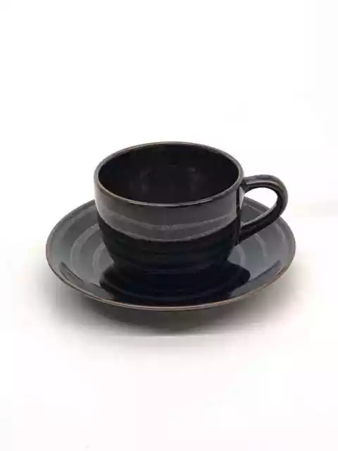 arita ware #10 Aoki Ryuzan Temoku Nagisa Coffee Bowl Cup &