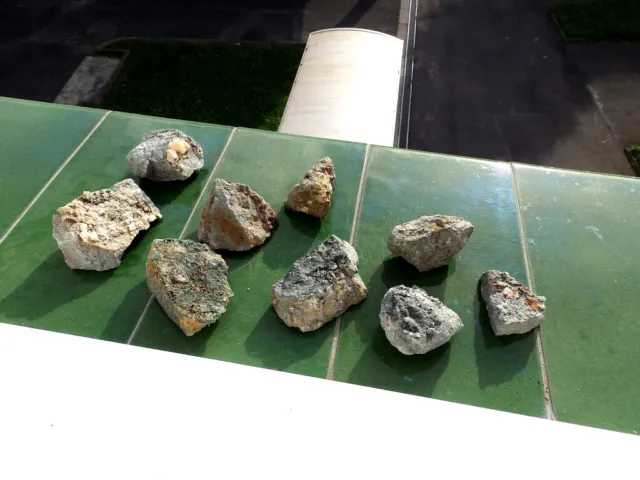 Minerales "  Fantastico Lote De 9 Axinitas De Antequera (Malaga)  -  1A24 ".