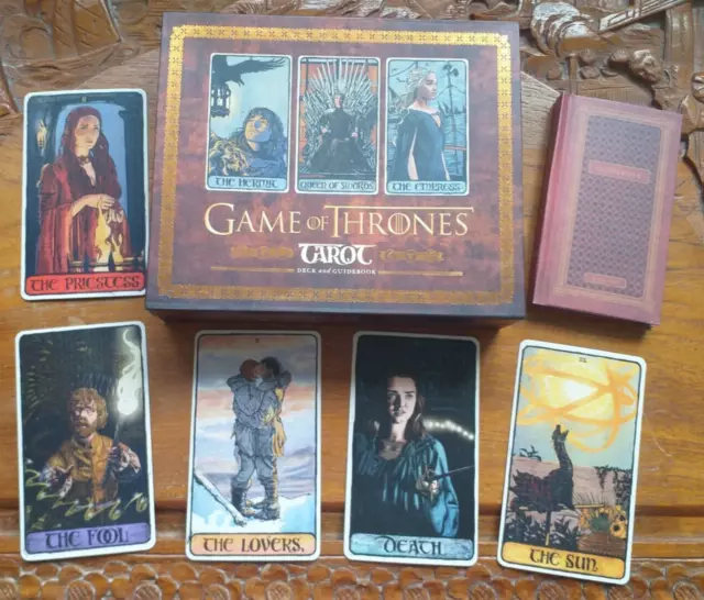 GAME OF THRONES Tarot komplettes Deck mit 78 Karten Erstausgabe Druckleinen EUR 29,26 PicClick DE