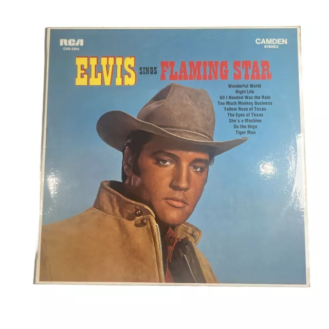 Elvis Presley Sings Flaming Star Vinyl LP RCA Records Australia 1969 CAS-2304