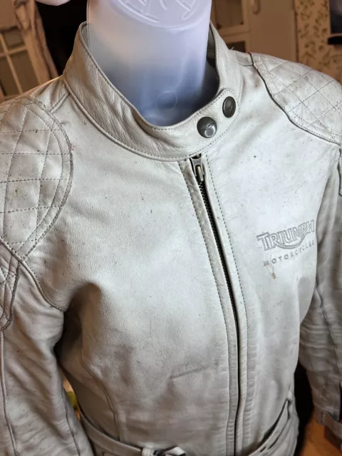 Triumph leather on sale jacket womens