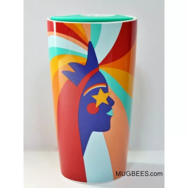 Starbucks Summer 2020 Pride Rainbow Double Wall Ceramic Tumbler 12 fl oz