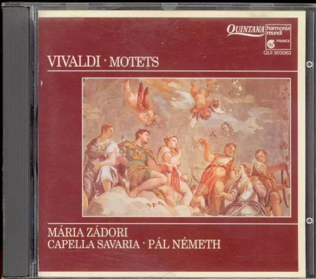 VIVALDI - 6 Motets - Maria ZADORA / Pal NEMETH - Capella Savaria -Harmonia Mundi