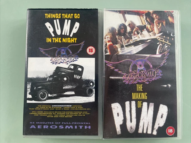 AEROSMITH THINGS THAT Go Pump in the Night VHS 1990 Original AEROSMITH THINGS THAT Go Pump in the Night VHS 1990 Original