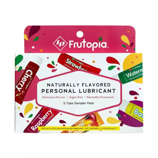 Id Frutopia Aromatizzato Lubrificanti Campione 5PACK Acqua Base senza Zucchero