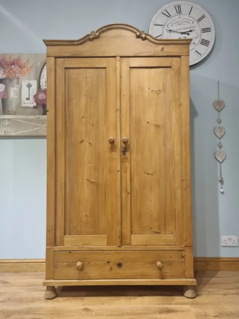 Antique Victorian Vintage Pine Linen Larder Cupboard Cabinet Sideboard