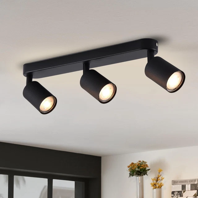 3 Pezzi Lampada da Soffitto Interno Industriale Lampadario con