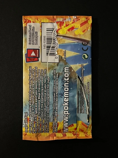 EMPTY XY Flashfire Booster Pack Box Pokemon Card Charizard 2
