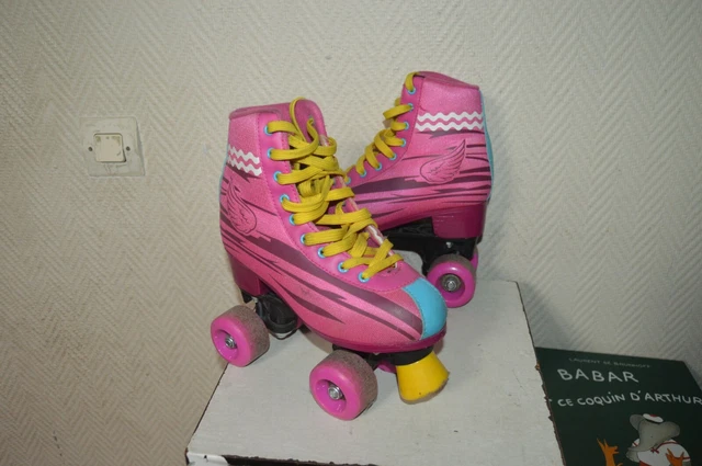 ROLLER QUAD BASKET Soy Luna Skate Taille 34 35 Patin Roulette EUR