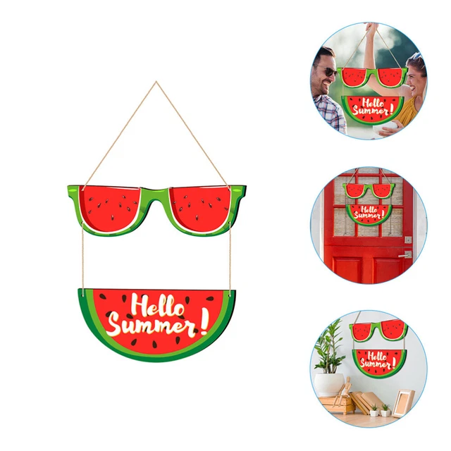 Insegna decorativa da appendere a parete in legno ufficio segni di benvenuto estivi
