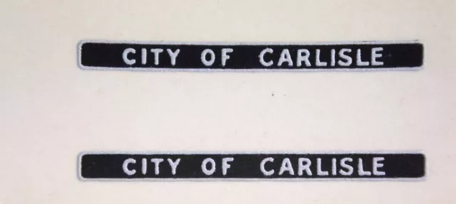 WRENN & Hornby Dublo City/Duchess Class "City of Carlisle" Name Plates