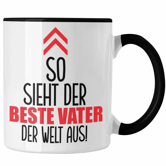 TRENDATION VATER Tasse Geschenk Lustiger Spruch So Sieht Der Beste