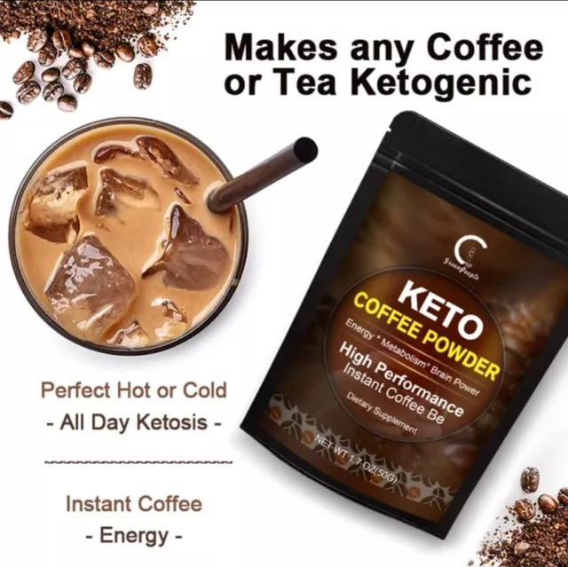 Keto Coffee Weight Loss Detox Extreme Keto Diet Slimming Burn Fat Coffee 100G