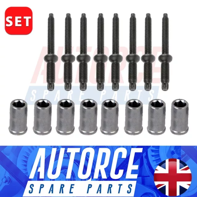 8X Injector Stud Nut Kits For Ford Focus Fiesta Fusion C-Max 1.6TDCi 3M5Q9K549AB