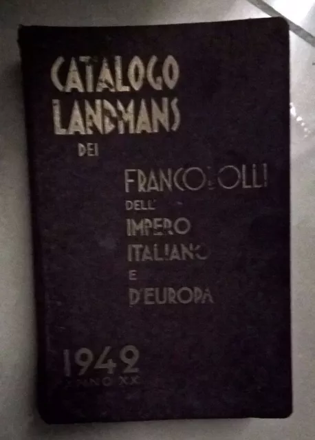 Catalogo Landmans Francobolli Impero Italiano E D'europa 1942