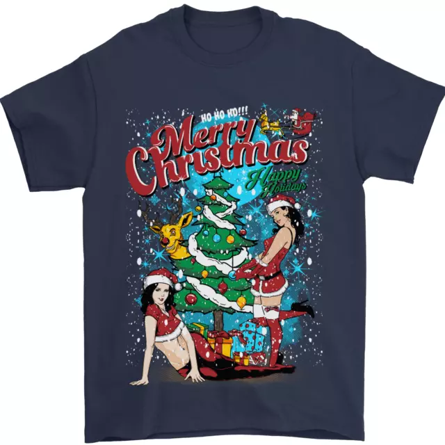 Sexy Merry Christmas Divertente Natale Uomo T-Shirt 100% Cotone