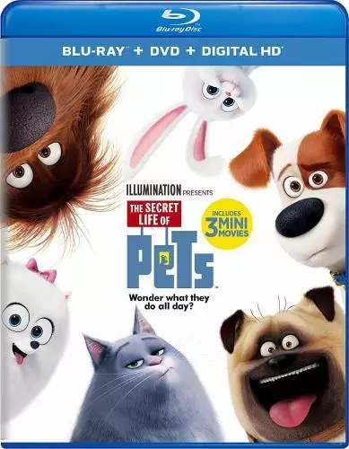 The Secret Life of Pets (Blu-ray + DVD + Digital HD) - Blu-ray - VERY GOOD
