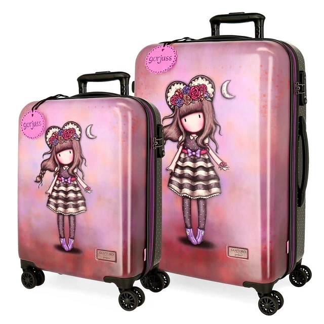 SET TROLLEY SANTORO Gorjuss Valigia Original Bagaglio A Mano