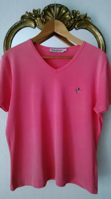 Tee-Shirt Top Donaldson Rose Mickey brodé Taille XXL (44/46)