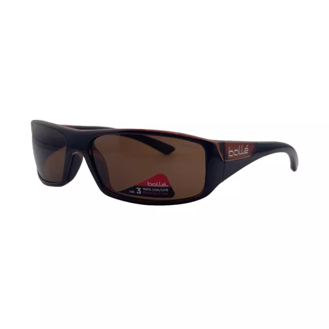 Bolle Weaver Shiny Black / Matte Brown Sunglasses - 12138