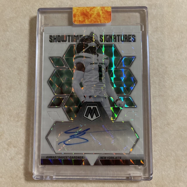 2023 MOSAIC FOOTBALL Ahmad Sauce Gardner Showtime Signatures /25 White