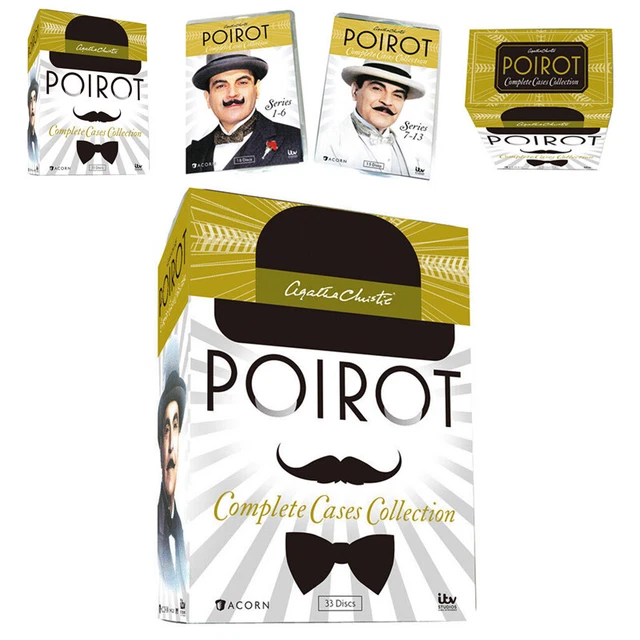 AGATHA CHRISTIE'S POIROT DVD Complete TV Series 33 Disc New Box Set